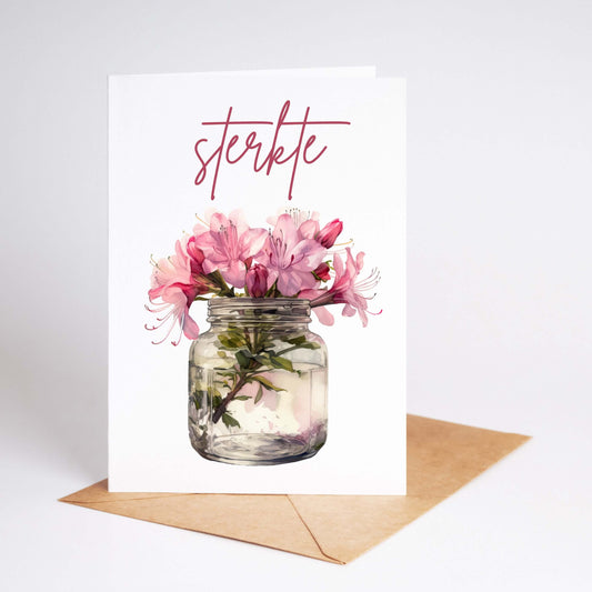 Condoleance Kaart - Sterkte